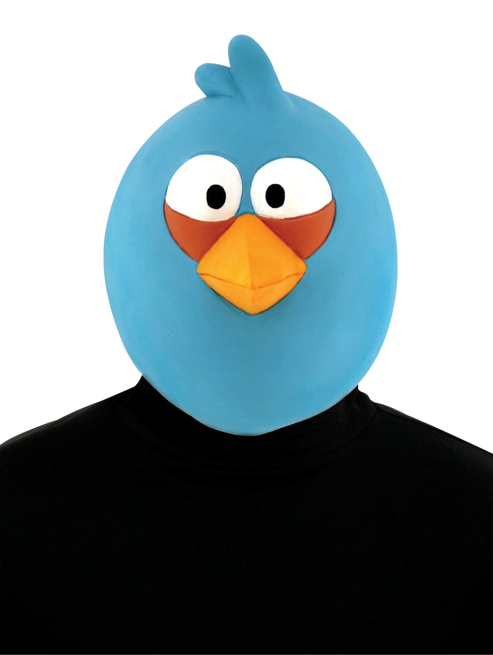 Angry Birds Blue Bird Latex Mask Adult - Click Image to Close