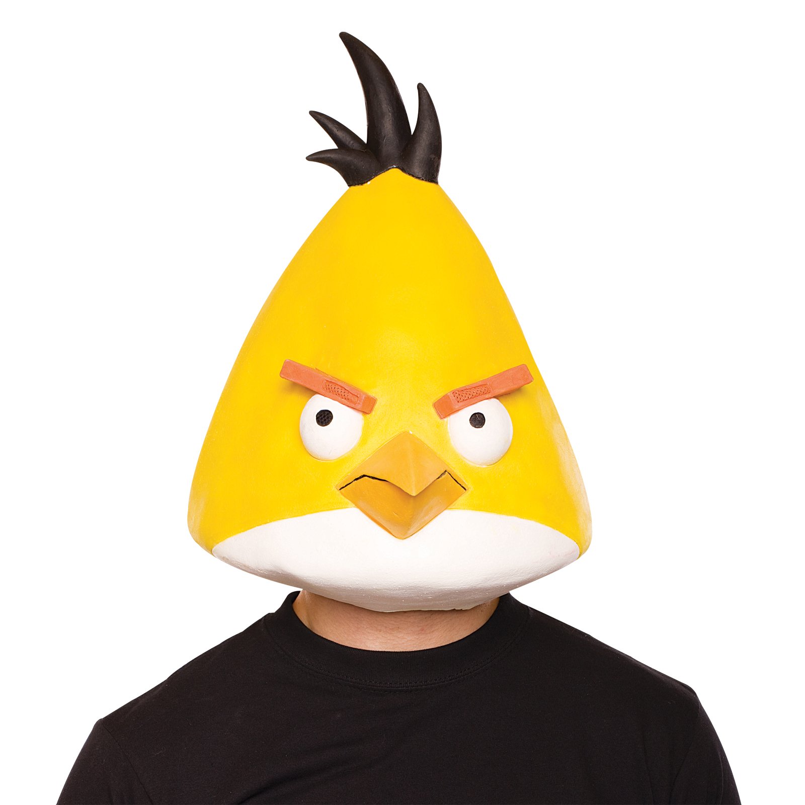 Angry Birds Yellow Bird Latex Mask Adult - Click Image to Close