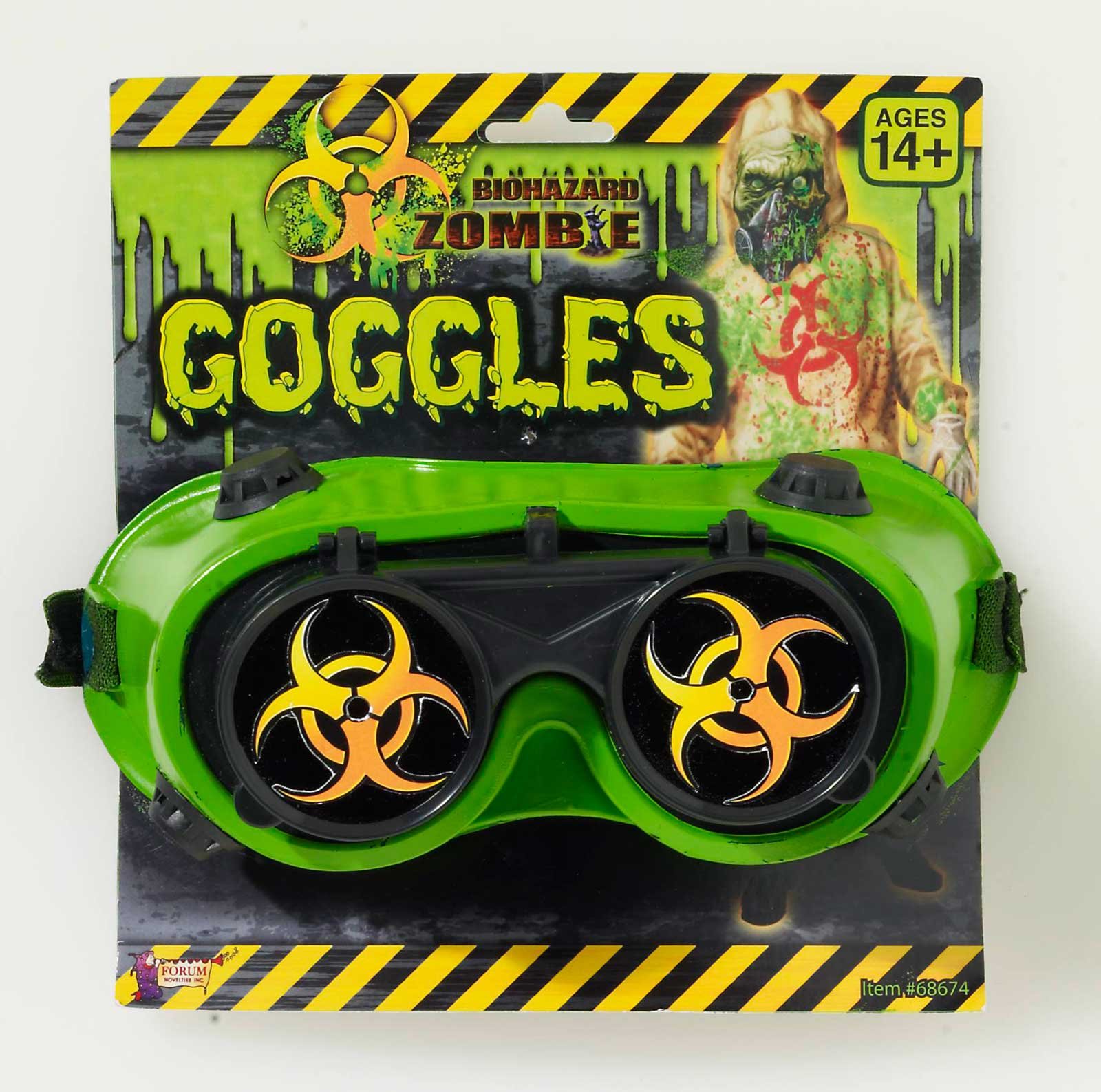 Biohazard Adult Goggles - Click Image to Close