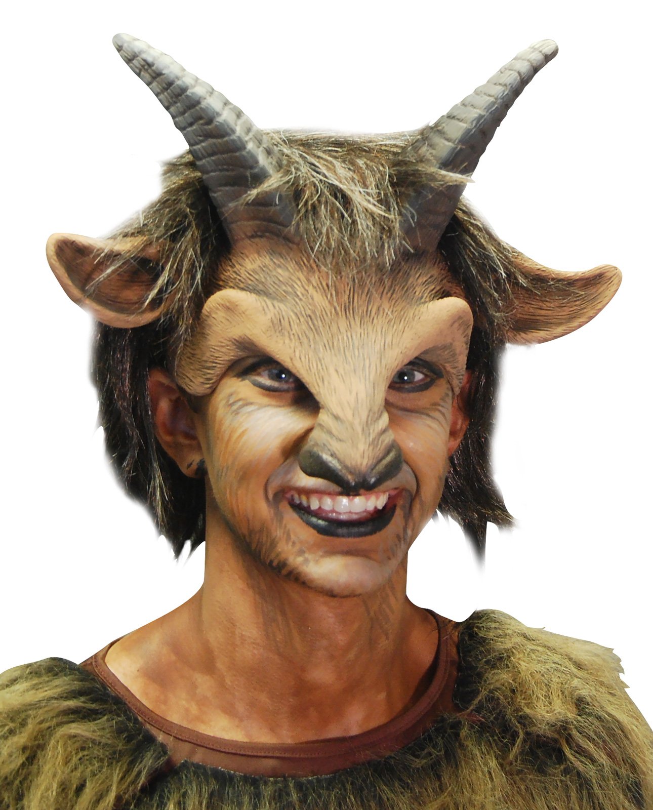 Male Goat Adult Headpiece - Click Image to Close