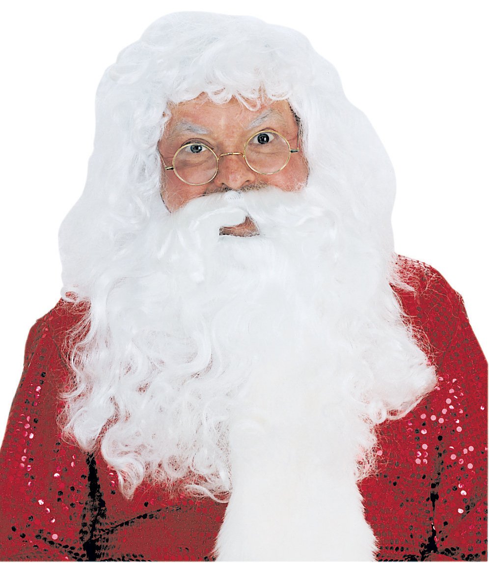 Santa Wig and Beard-Quality Synthetic - Click Image to Close