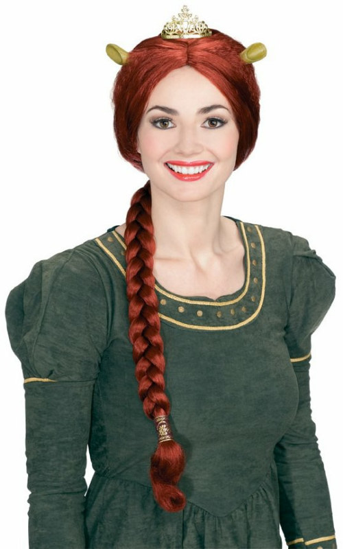 Fiona Wig withTiara & Ears - Click Image to Close