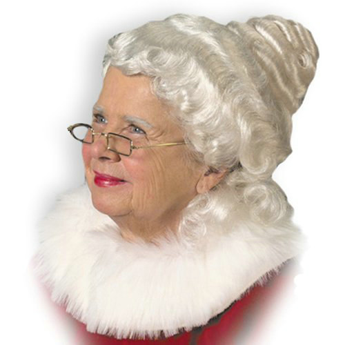 Mrs. Claus Wig Adult - Click Image to Close