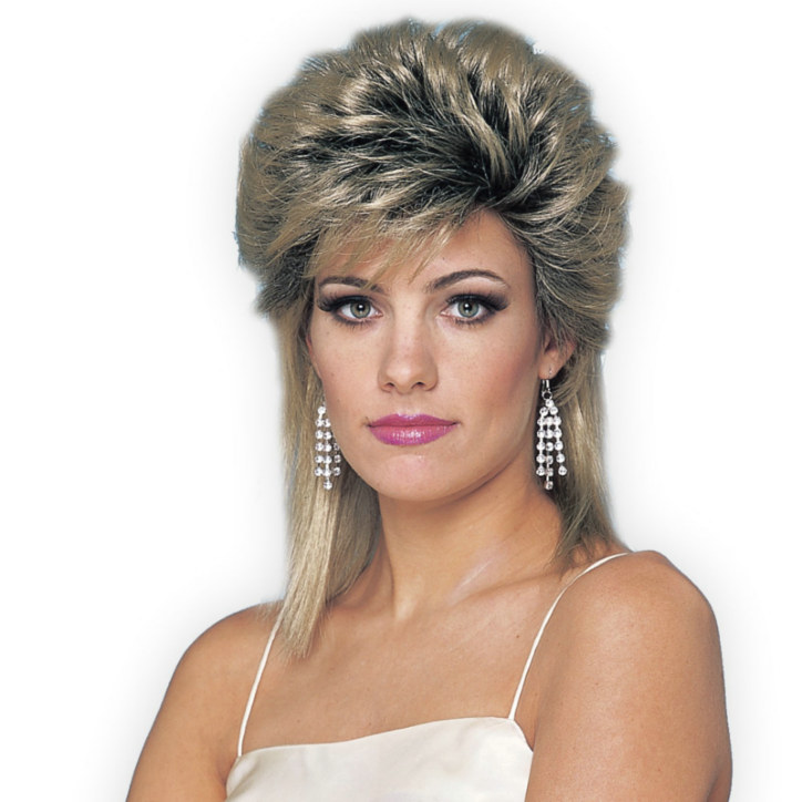 80's Sprayed (Mixed Blonde) Wig Adult - Click Image to Close