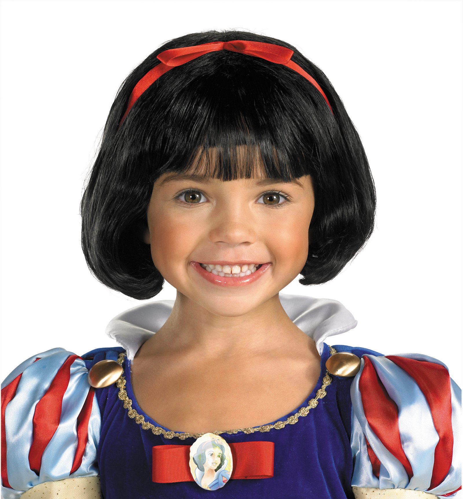 UHC Disney Princess Snow White Child Black Wig Halloween Costume Accessory 