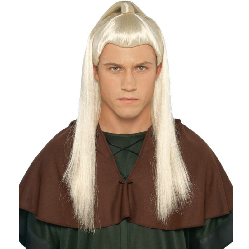 Warrior Wig with Ponytail - Click Image to Close