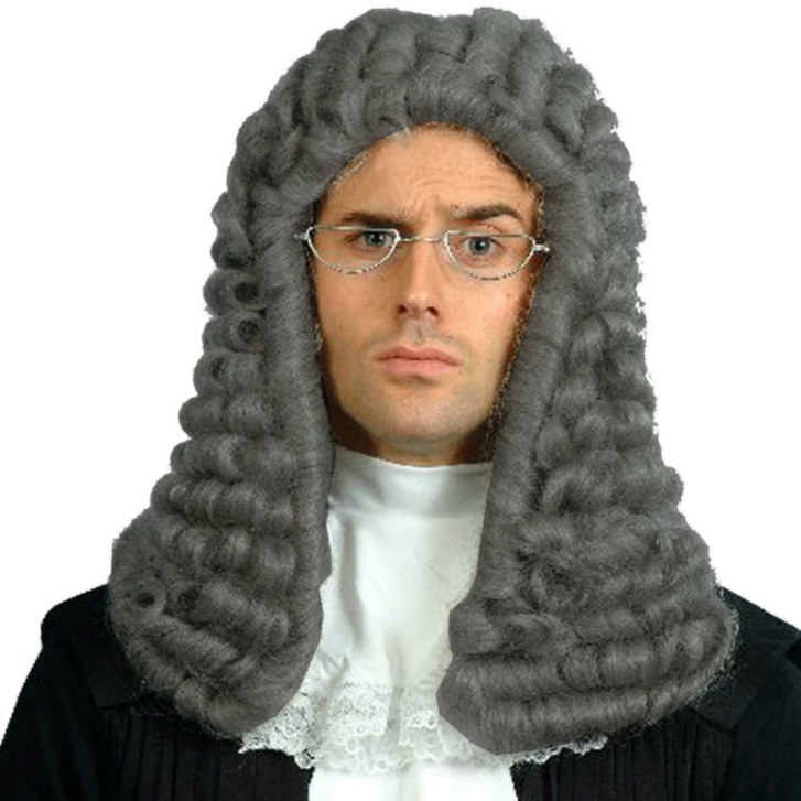 Judges Wig Grey Adult - Click Image to Close