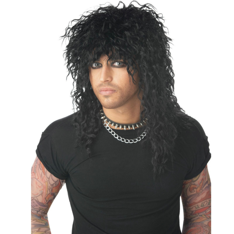 Headbanger (Black) Wig - Click Image to Close