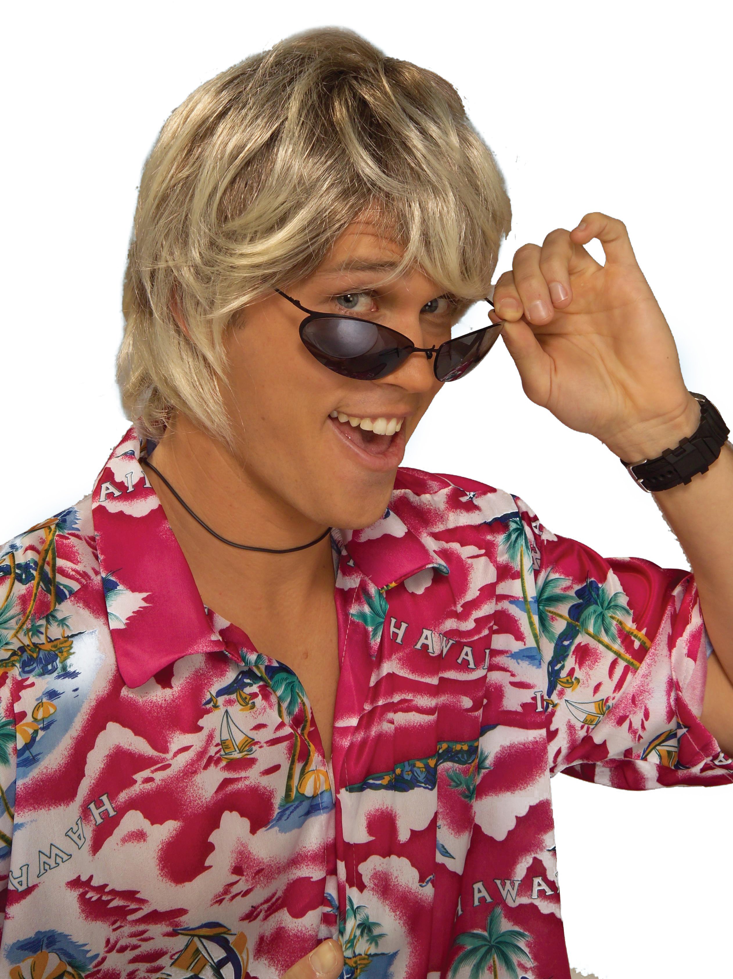 Surfer Dude Wig (Blonde) - Click Image to Close