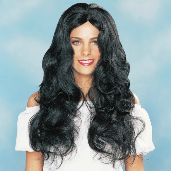 Sultry Deluxe Adult Wig (Black) - Click Image to Close