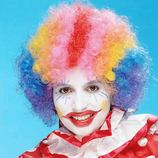 Rainbow Economy Clown Wig - Click Image to Close