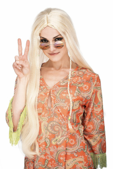 Deluxe Hippie Wig Adult - Click Image to Close