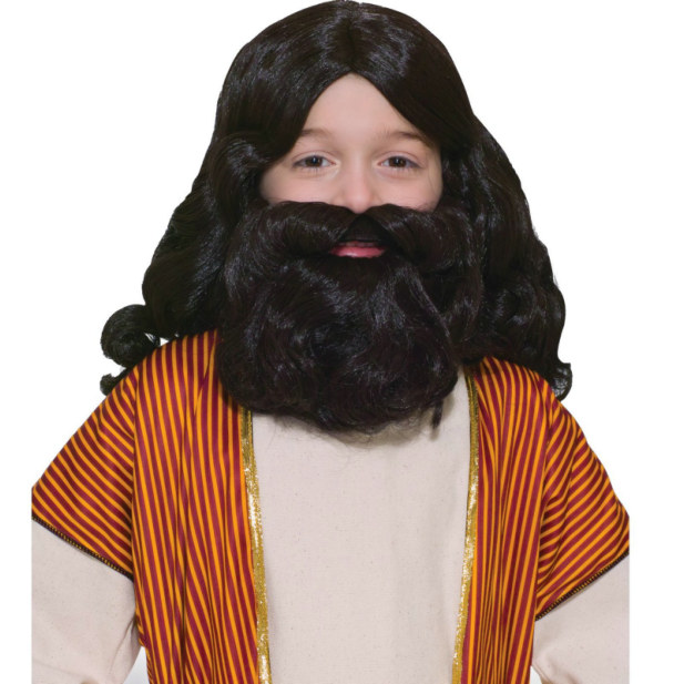 Biblical Wig and Beard Set Child - Click Image to Close