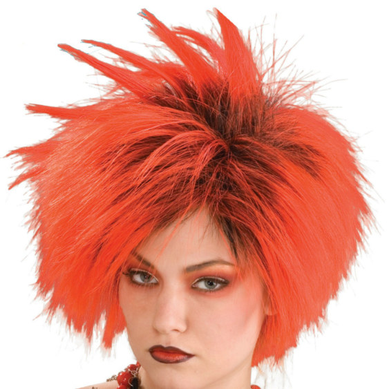 Red Punk Wig Adult - Click Image to Close