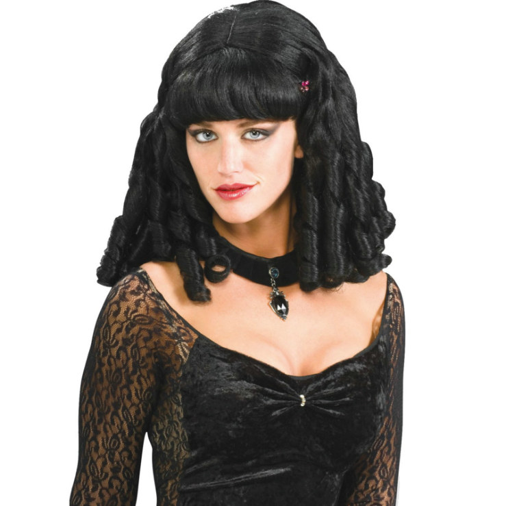 Black Scarlet Wig - Click Image to Close