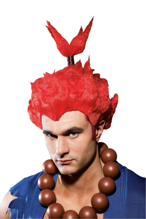 Street Fighter Akuma Adult Wig - Click Image to Close