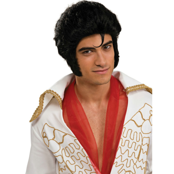 Elvis Economy Wig Adult - Click Image to Close