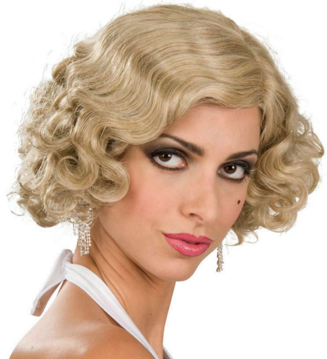 Flapper Wig Adult (Blonde) - Click Image to Close