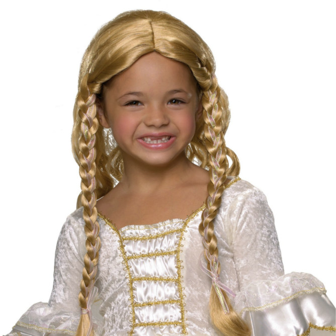 Blonde Princess Child Wig - Click Image to Close