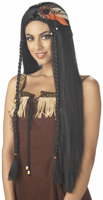 Sexy Indian Princess Adult Wig - Click Image to Close