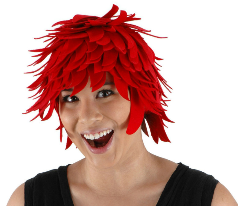 Red Fireball Wig - Click Image to Close