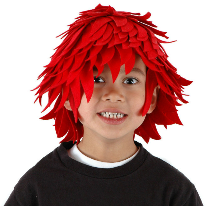 Red Fireball Wig - Click Image to Close