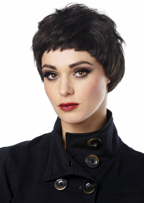 Black Pixie Wig Adult - Click Image to Close