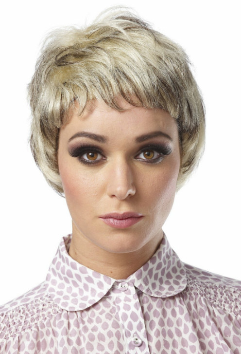 Mixed Blonde Pixie Wig Adult - Click Image to Close