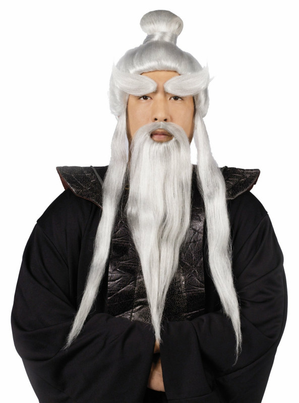 Sensei Wig and Beard Set - Click Image to Close