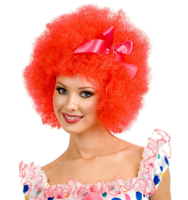 Red Clown Adult Wig - Click Image to Close