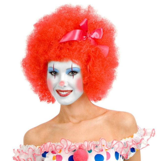 Red Clown Adult Wig - Click Image to Close