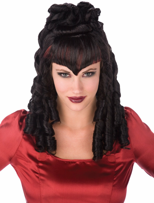 Gothic Curls Wig Adult - Click Image to Close