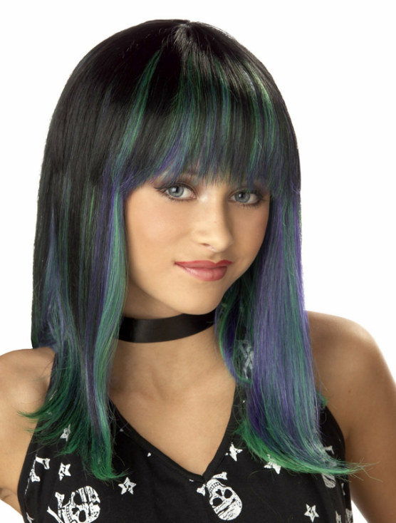 Prismatic Blue Wig Child - Click Image to Close