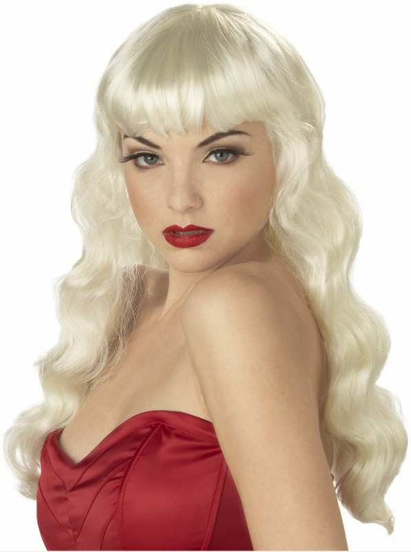 Pin UP Girl (Blonde) Adult Wig - Click Image to Close