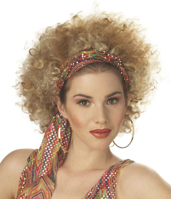 Ghetto Fab (Blonde/Brown) Adult Wig - Click Image to Close