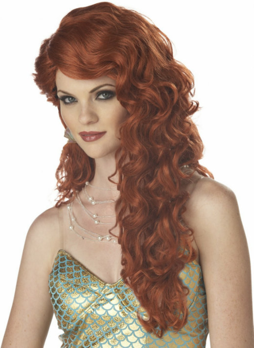 Mermaid (Auburn) Adult Wig - Click Image to Close