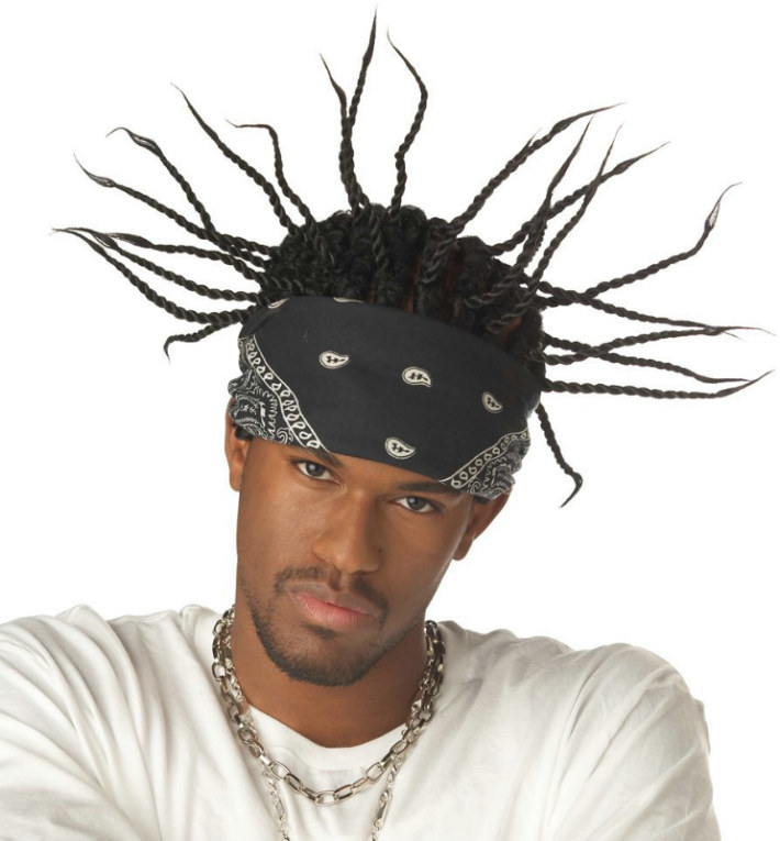 Gangsta Braids Adult Wig - Click Image to Close