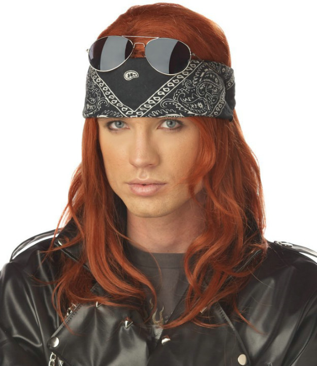 Hollywood Rocker Adult Wig - Click Image to Close