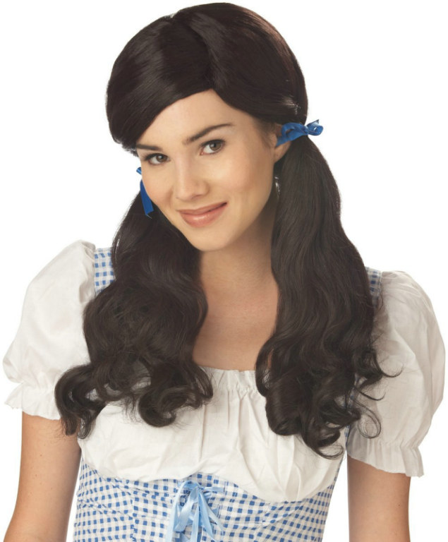 Farmgirl (Brown) Adult Wig - Click Image to Close