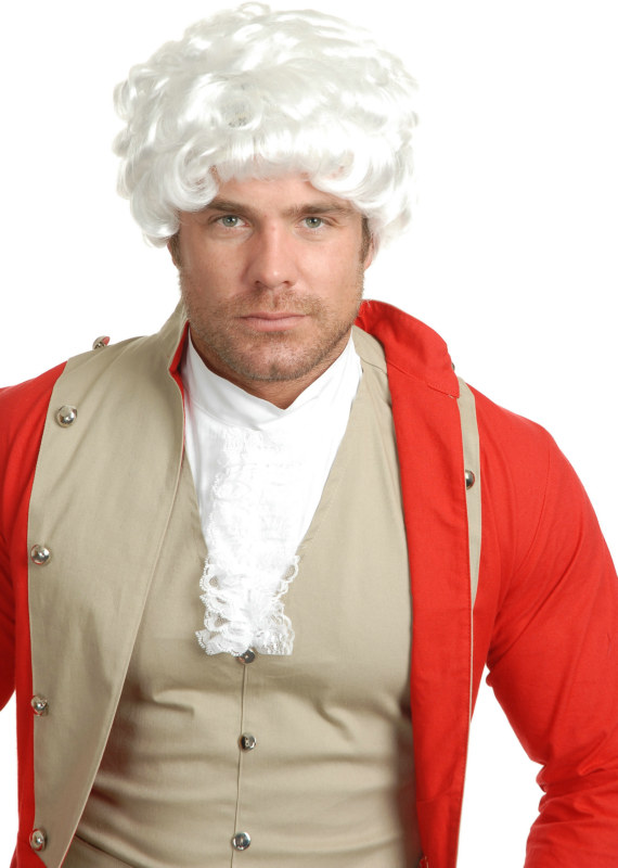 Colonial Gentleman Adult Wig - Click Image to Close