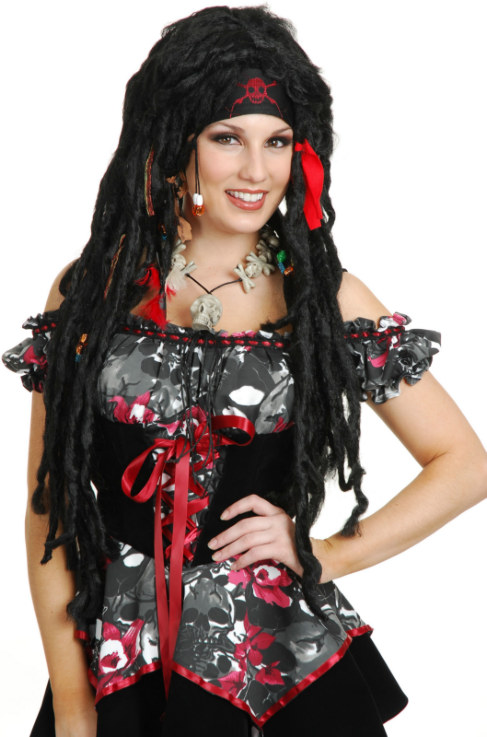 Voodoo Priest Dreads Adult Wig - Click Image to Close