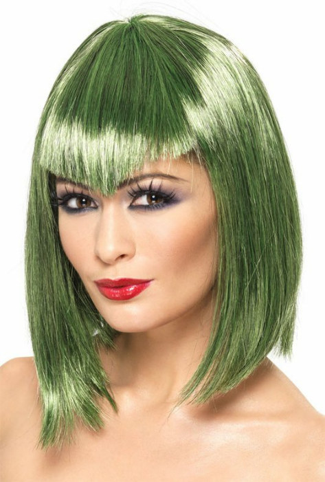 Vamp (Green) Adult Wig