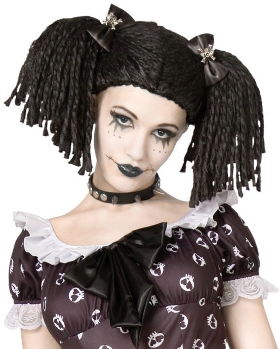 Gothic Rag Doll Wig - Click Image to Close