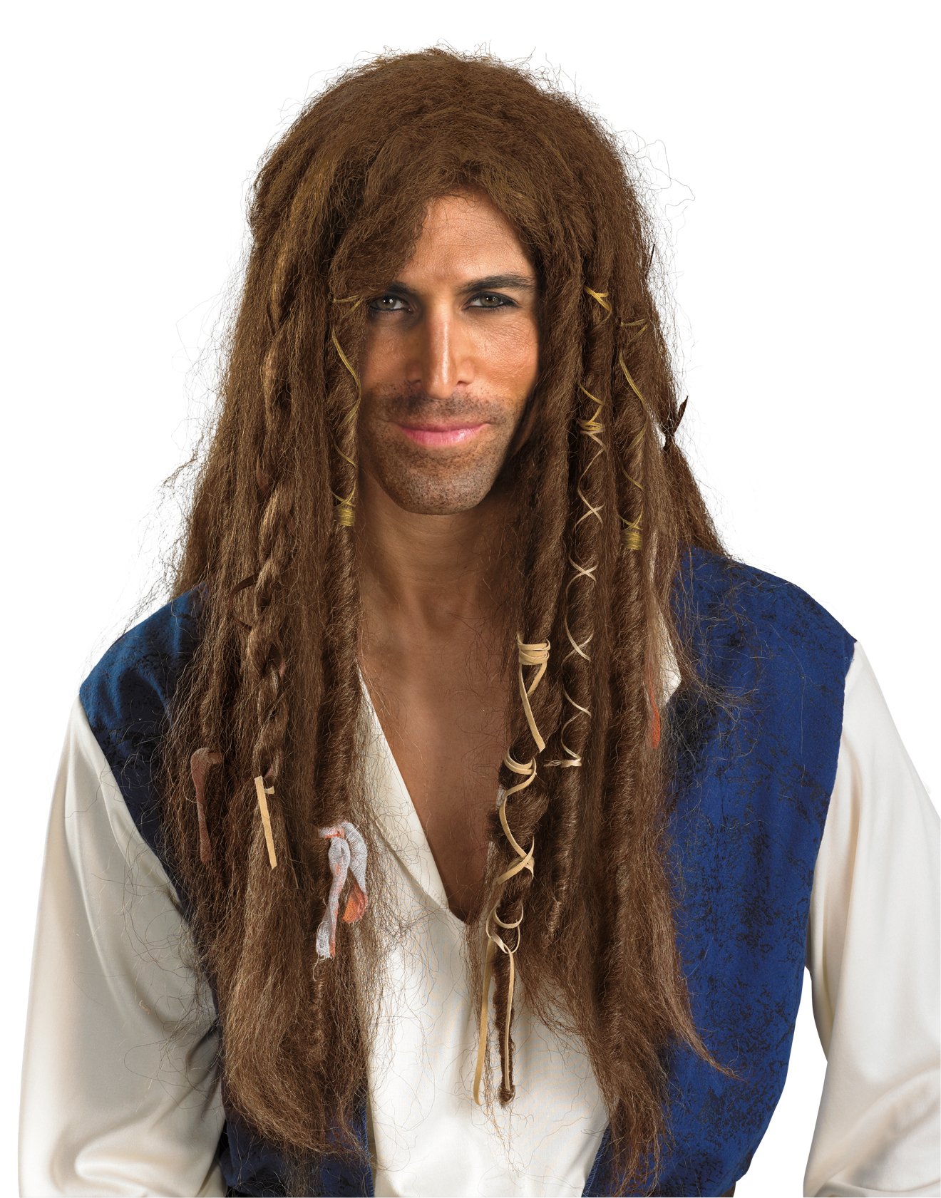 Pirates Of The Caribbean - Jack Sparrow Deluxe Wig (Adult) - Click Image to Close