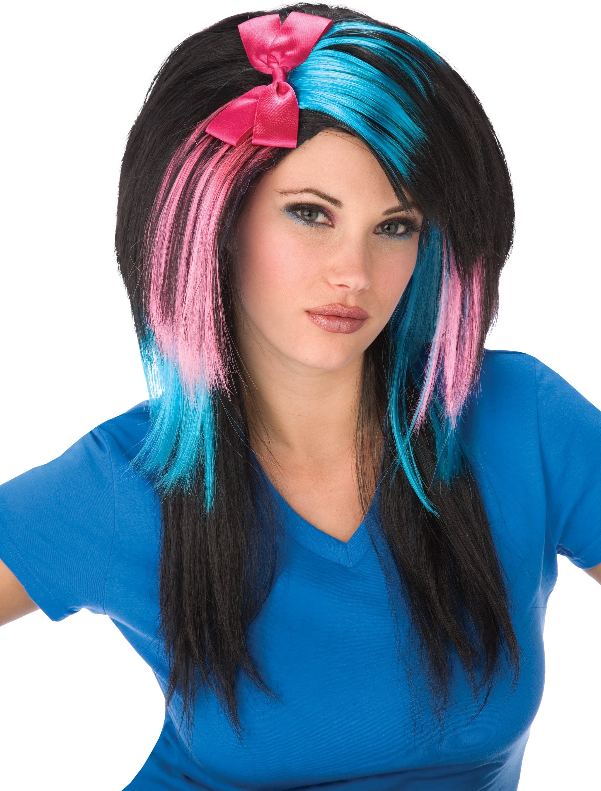 Cotton Candy Scene Girl Adult Wig