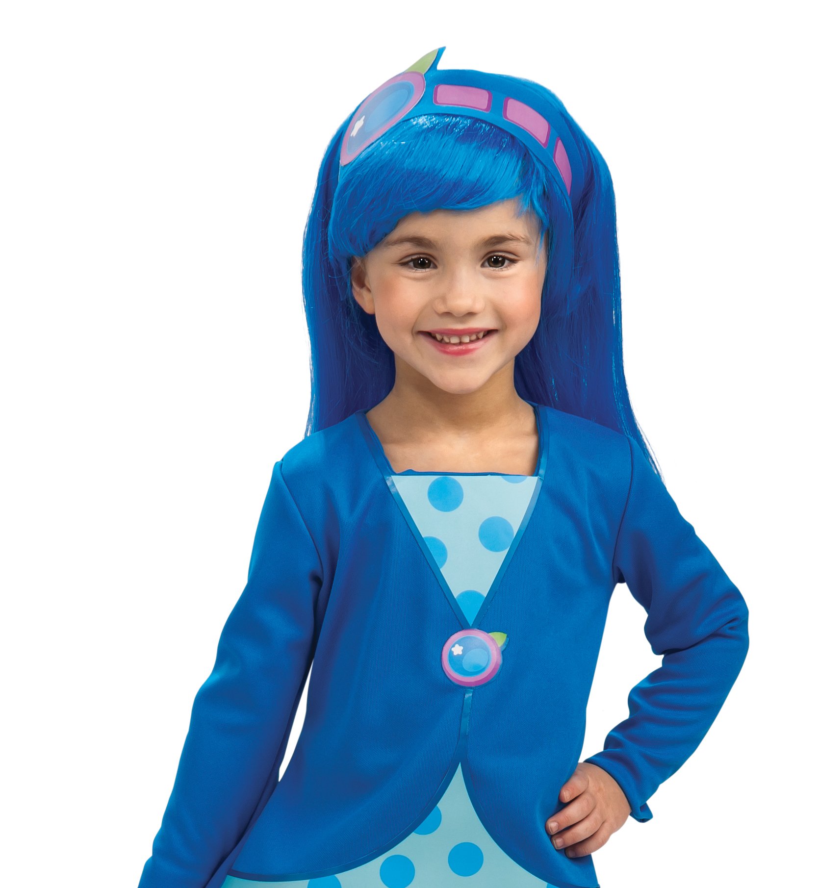 Strawberry Shortcake - Blueberry Muffin Wig (Child) - Click Image to Close