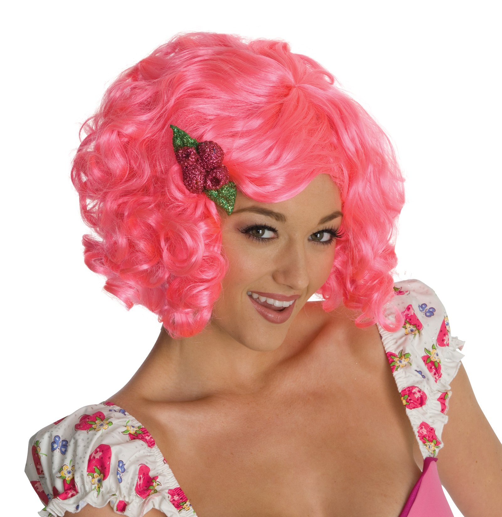 Strawberry Shortcake - Raspberry Tart Wig (Adult) - Click Image to Close