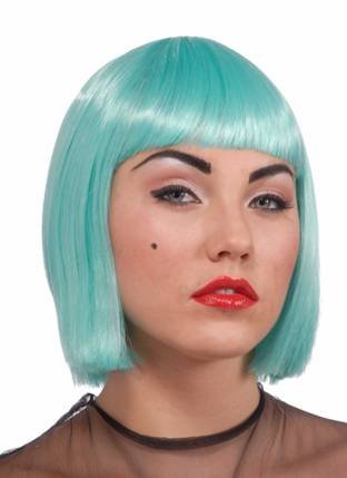 Lady Gaga Turquoise Wig (Adult) - Click Image to Close