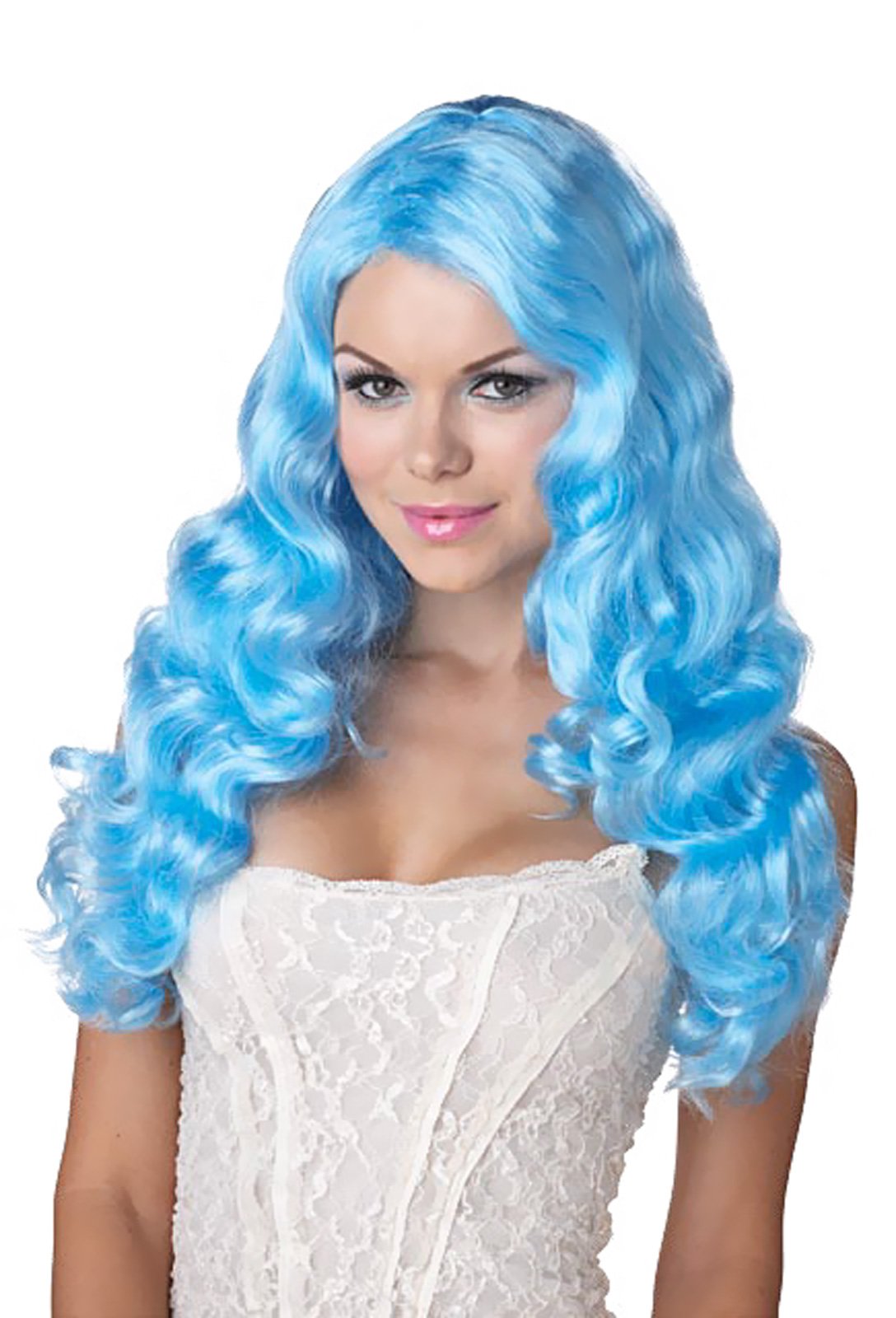 Sweet Tart (Blue) Adult Wig - Click Image to Close