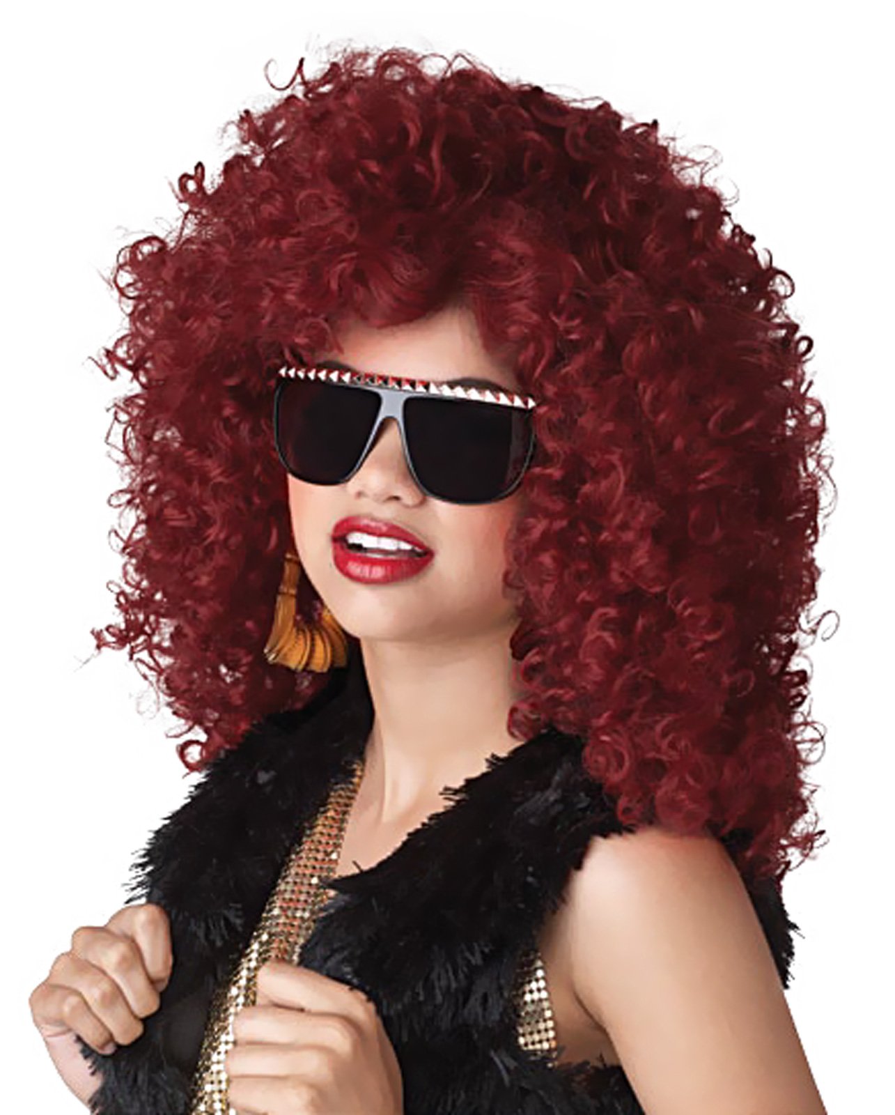 Dancehall Diva (Red) Adult Wig